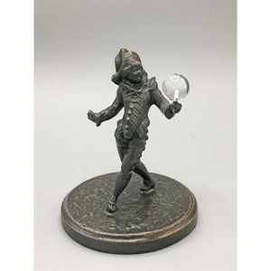 Belle Époque French ÉMILE BRUCHON Bronze Pierrot/Harlequin Collection Française